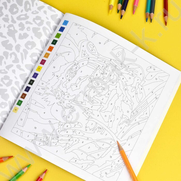 Раскраска 225*225 По номерам. Животные | Фото 4