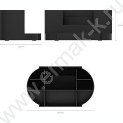 Подставка д/каранд. и ручек Victoria /чёрная | Фото 3