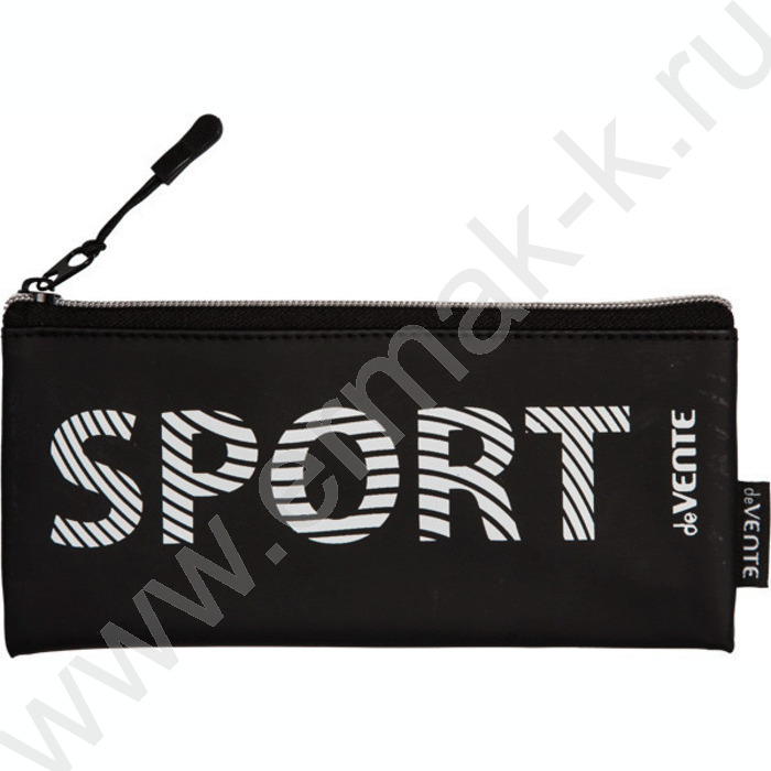 Пенал-плоский на молнии 21,5*9*1см "Sport" /силикон, с объемной печатью | Фото 1