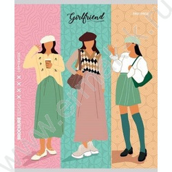 Тетрадь  96л клетка "Девочки-подружки" /твин-лак/ ассорти | Фото 2