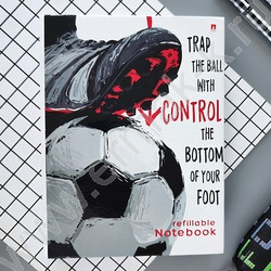 Тетрадь 160л клетка/кольца "Football" со смен.блоком | Фото 2