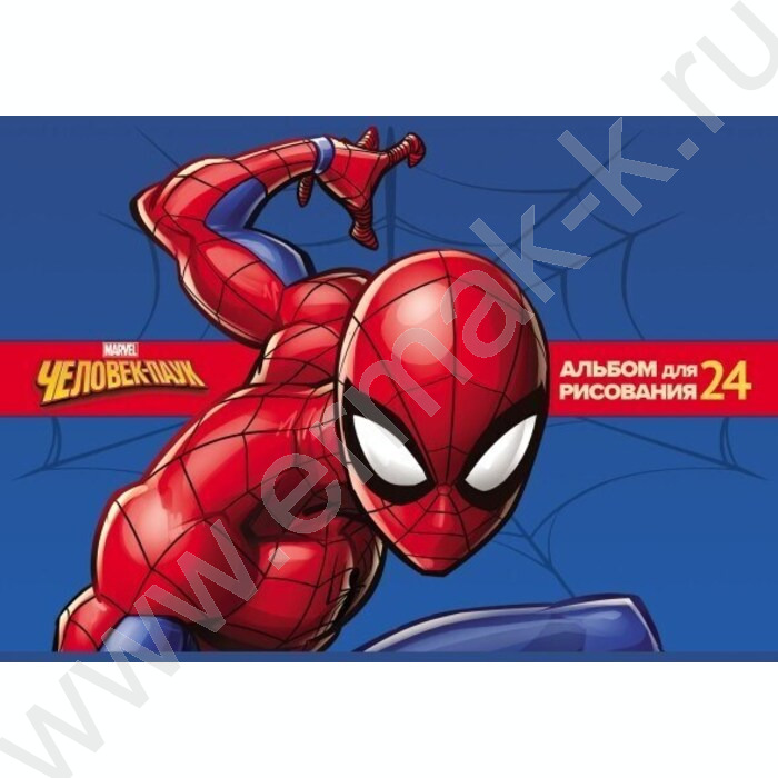 Альбом д/рисования 24л "Человек- паук" 5видов | Фото 4