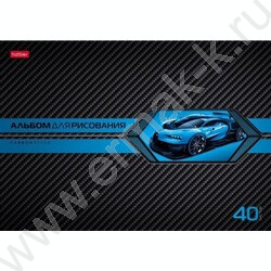 Альбом д/рисования 40л "AutoCarbon" /лак/ 5видов | Фото 4