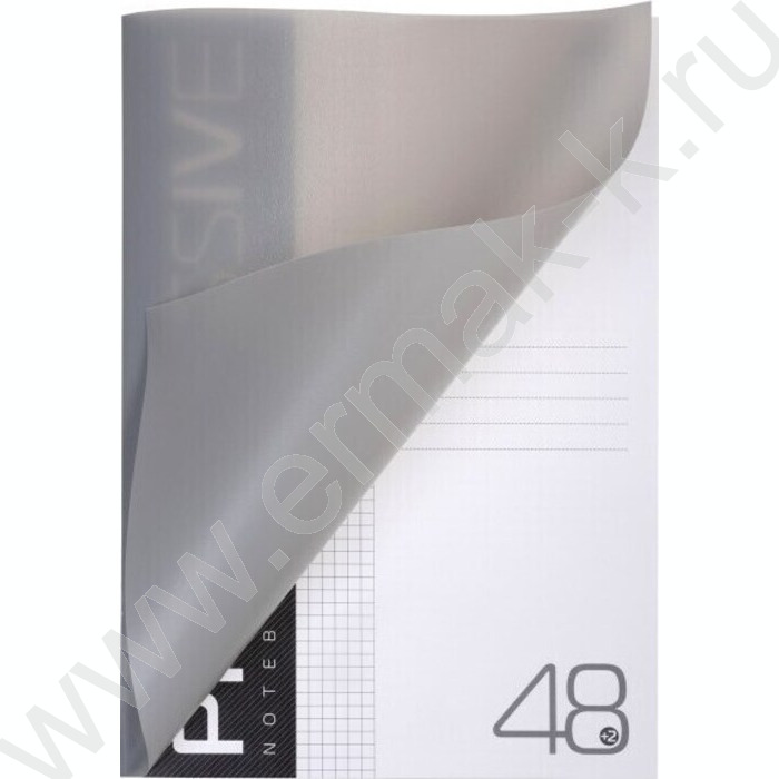 Тетрадь  48л А4 клетка/пл.обл. "PROGRESSIVE Серая" | Фото 3