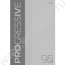 Тетрадь  96л А4 клетка/пл.обл. "PROGRESSIVE Серая" | Фото 1