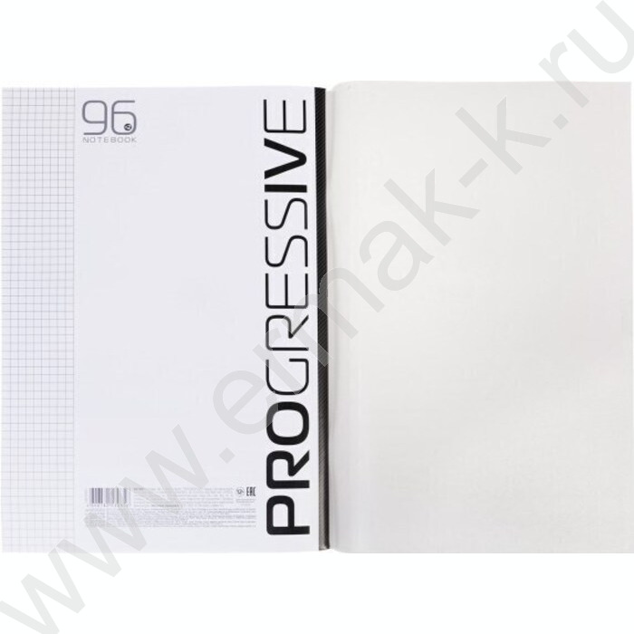 Тетрадь  96л А4 клетка/пл.обл. "PROGRESSIVE Серая" | Фото 4