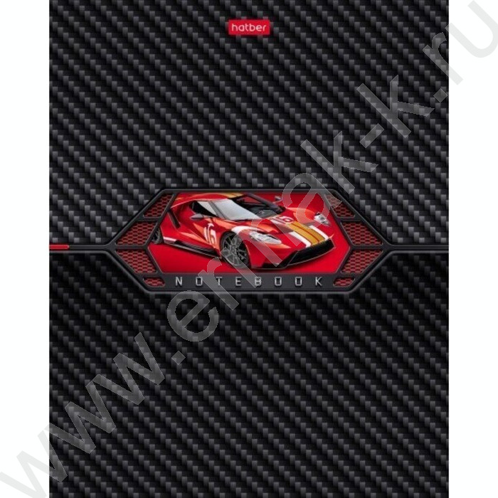 Тетрадь  48л клетка "AutoCarbon" /выб лак/ 5видов | Фото 2