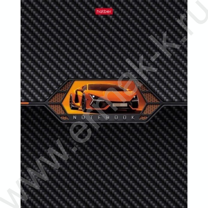 Тетрадь  48л клетка "AutoCarbon" /выб лак/ 5видов | Фото 5