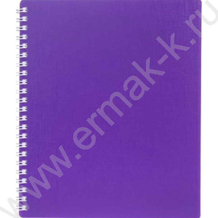Тетрадь  80л клетка/спираль/пластик.обл. "CANVAS  Фиолетовая" | Фото 1