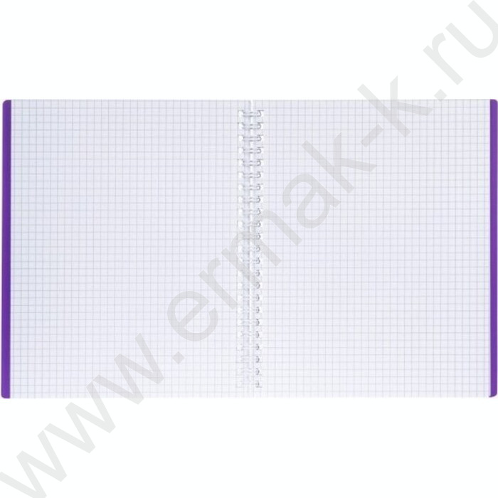 Тетрадь  80л клетка/спираль/пластик.обл. "CANVAS  Фиолетовая" | Фото 2