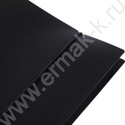 Тетрадь 120л клетка/кольца/пластик.обл./резинка "VELVET Черная" | Фото 3