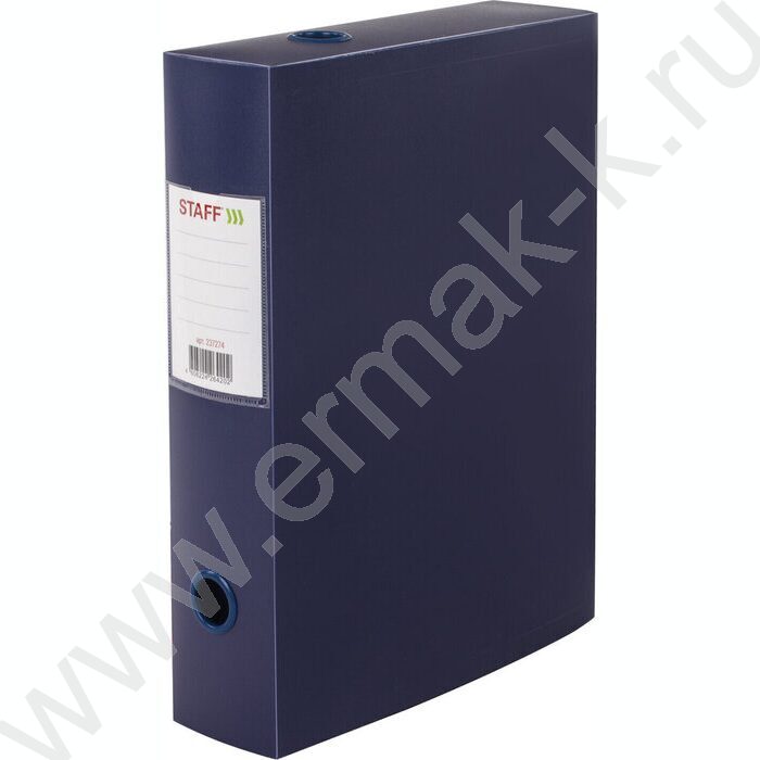 Короб архивный 330*245  70мм, пластик, разборный, до 750 листов, синий, 0,7мм | Фото 1