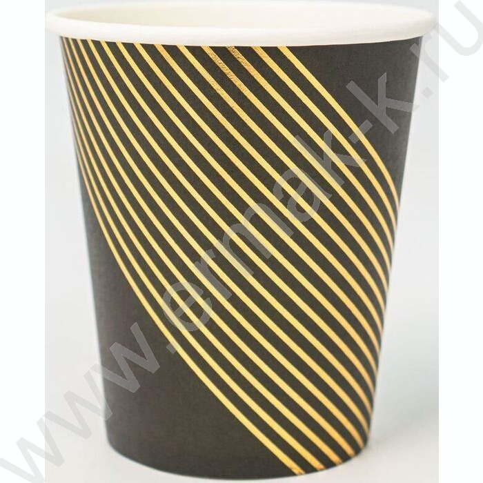 Стаканы бумажные 250мл/6шт Геометрия | Фото 1