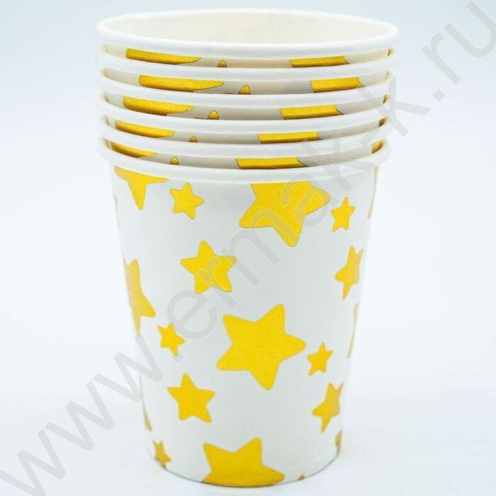 Стаканы бумажные 250мл/6шт Звездная вечеринка | Фото 2