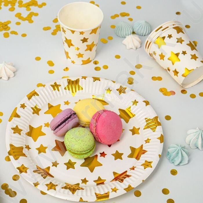 Стаканы бумажные 250мл/6шт Звездная вечеринка | Фото 3