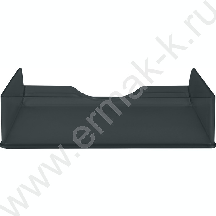 Лоток горизонтальный литой "Дельта" /тонированный черный | Фото 4