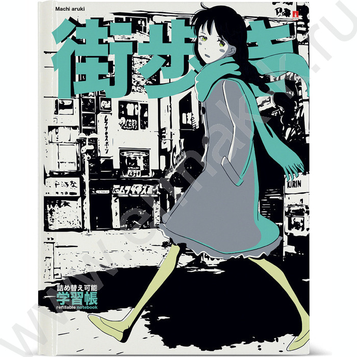 Тетрадь  80л клетка/кольца "Manga Anime.City" со смен.блоком | Фото 1