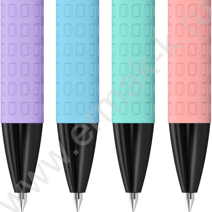 Ручка гелевая черная 0,5мм  "Instinct" /прорезиненный корпус /ассорти | Фото 2