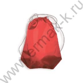Сумка д/обуви 420*340 серебристый шнурок "Красная"  