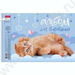 Альбом д/рисования-спираль 32л "Пушистые мордочки" /перфорация/ 5видов | Фото 3