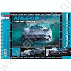 Альбом д/рисования-спираль 32л "В мире авто" /перфорация/металлизиров. картон, выб лак/ 5видов | Фото 1