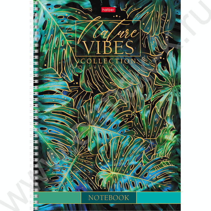 Тетрадь  80л А4 клетка/спираль "Золотые лепестки" /мат.ламин. 3D фольга/ ассорти | Фото 4