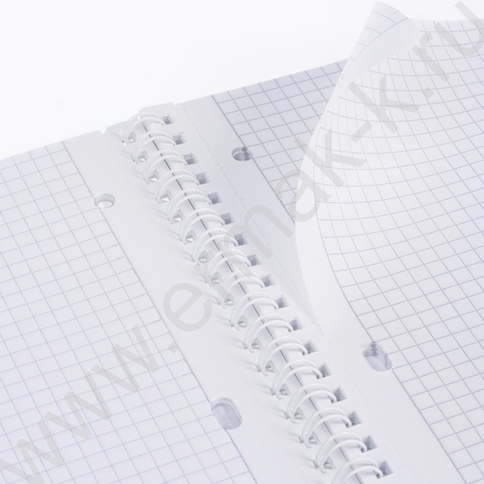 Тетрадь  80л А4 клетка/спираль/пластик.обл./многоуров.перфорация/ "LINE NEON Желтая" | Фото 3