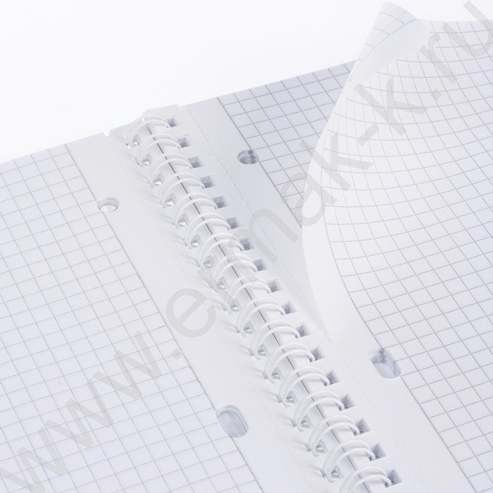 Тетрадь  80л А4 клетка/спираль/пластик.обл./многоуров.перфорация/ "LINE NEON Оранжевая" | Фото 3