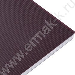 Тетрадь  80л А4 клетка/спираль/пластик.обл./многоуров.перфорация/ "VELVET  Бордо" | Фото 2