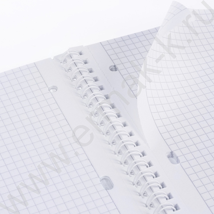 Тетрадь  80л А4 клетка/спираль/пластик.обл./многоуров.перфорация/ "CANVAS  Фиолетовая" | Фото 3