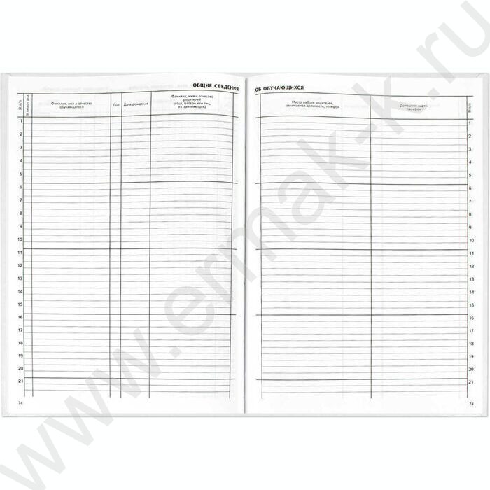 Классный журнал  1-4 класс А4 | Фото 6