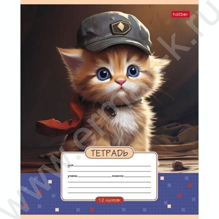 Тетрадь  12л клетка "Мы-котики!" 5видов | Фото 1
