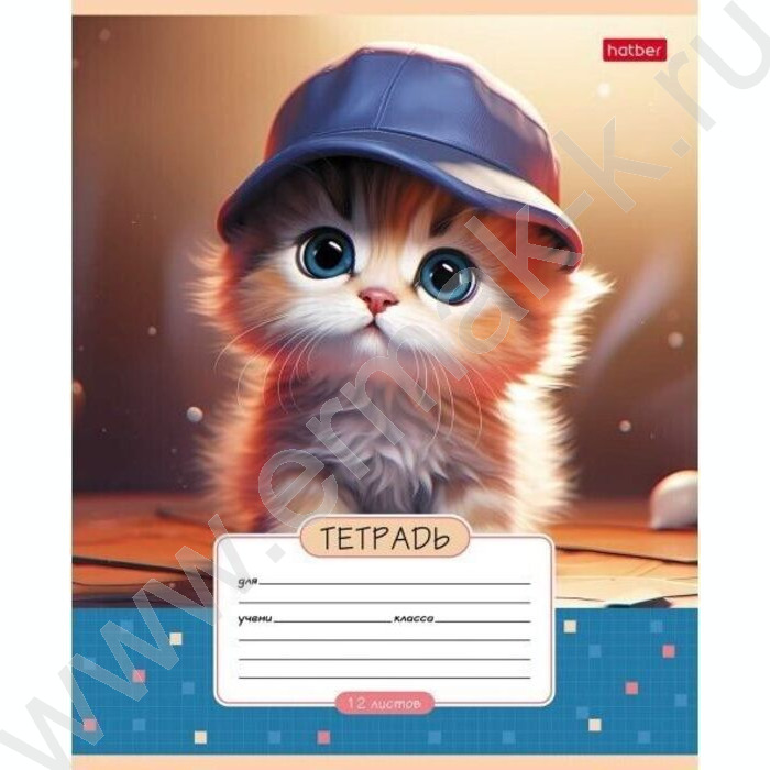 Тетрадь  12л клетка "Мы-котики!" 5видов | Фото 3