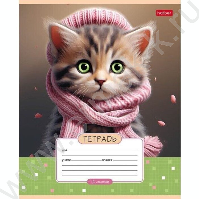 Тетрадь  12л клетка "Мы-котики!" 5видов | Фото 4