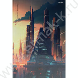Зап. книжка 160л А4 тв.обл. "Высотки мегаполиса-1" /глянец/ | Фото 1