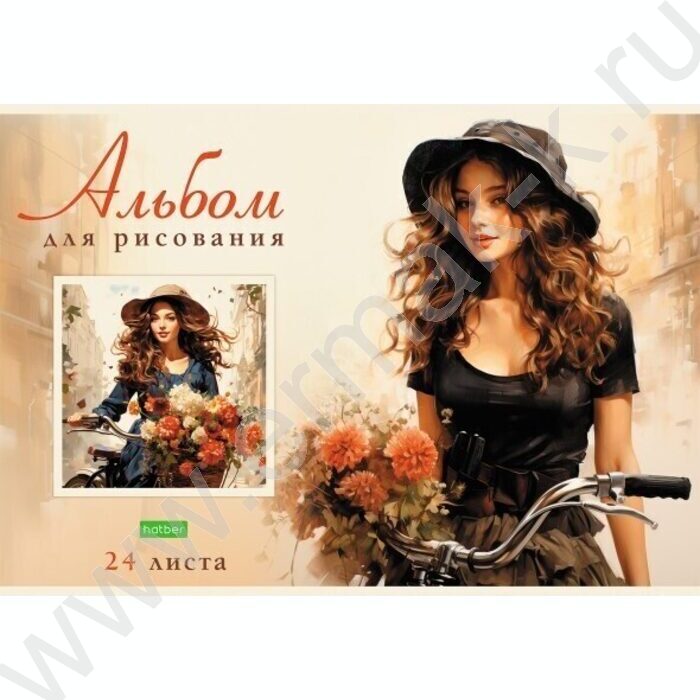 Альбом д/рисования 24л "Прекрасные цветочницы" 5видов | Фото 1