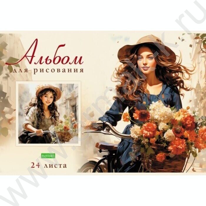 Альбом д/рисования 24л "Прекрасные цветочницы" 5видов | Фото 2