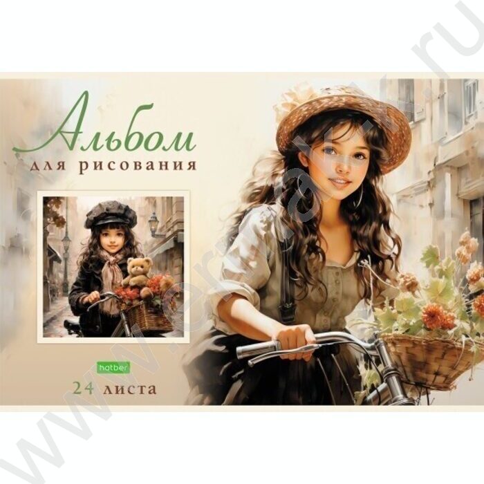 Альбом д/рисования 24л "Прекрасные цветочницы" 5видов | Фото 3