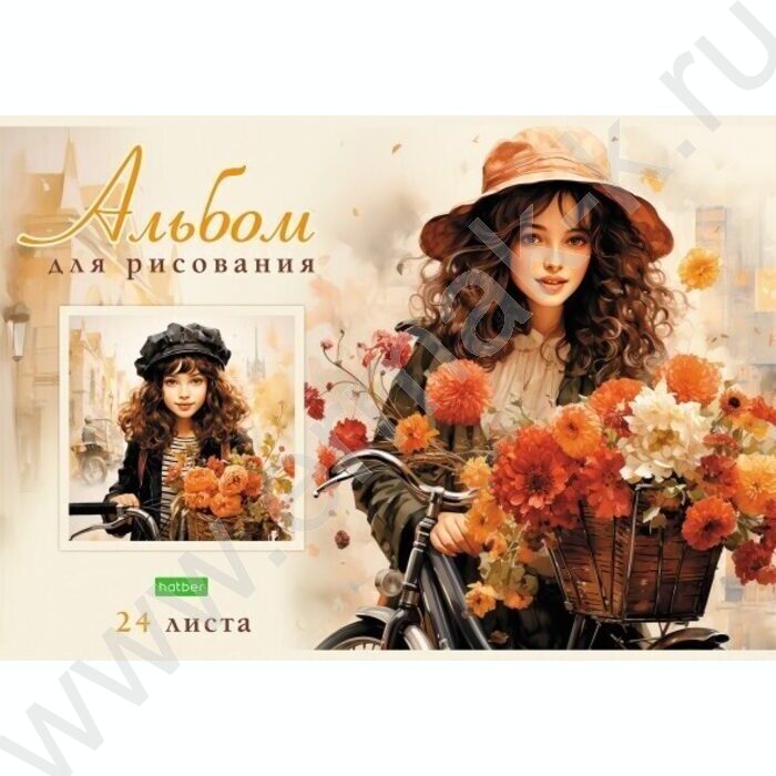 Альбом д/рисования 24л "Прекрасные цветочницы" 5видов | Фото 4