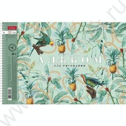 Альбом д/рисования-спираль 32л "Floral collection" /перфорация/ 5видов | Фото 2
