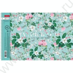 Альбом д/рисования-спираль 32л "Floral collection" /перфорация/ 5видов | Фото 3