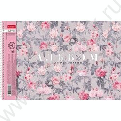 Альбом д/рисования-спираль 32л "Floral collection" /перфорация/ 5видов | Фото 4