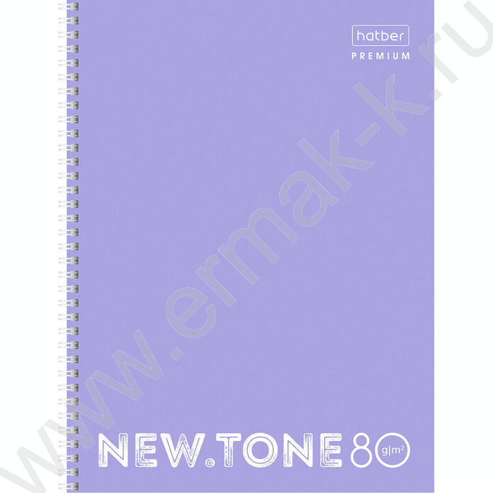 Тетрадь  80л А4 линейка/спираль/многоуров.перфорация "NEWtone PASTEL Лаванда" | Фото 1