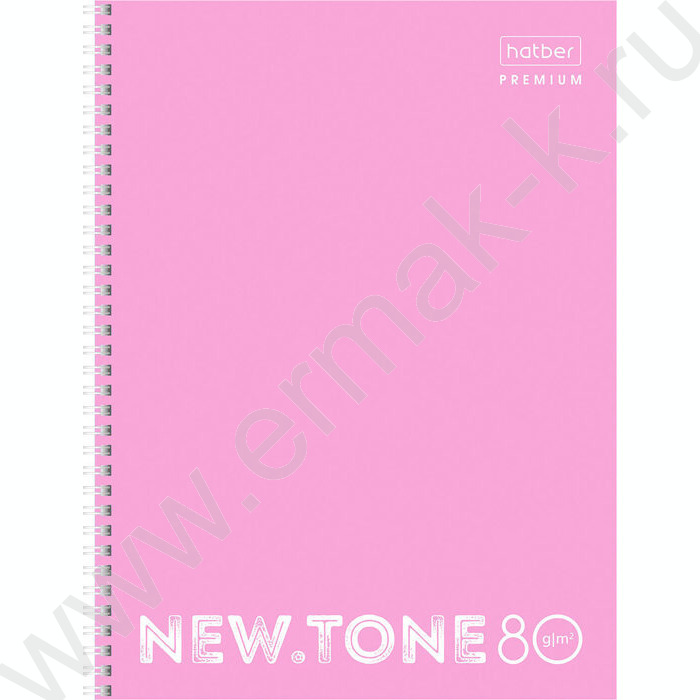 Тетрадь  80л А4 линейка/спираль/многоуров.перфорация "NEWtone PASTEL Пион" | Фото 1