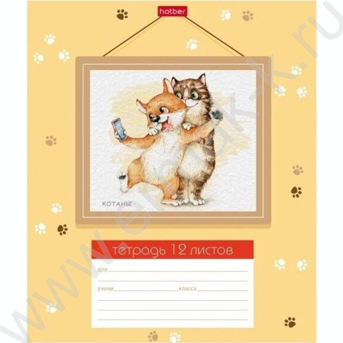 Тетрадь  12л линейка "Котаны" 5видов | Фото 4