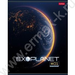 Тетрадь  80л клетка "Exoplanet" /глянц. ламин. /5видов | Фото 1