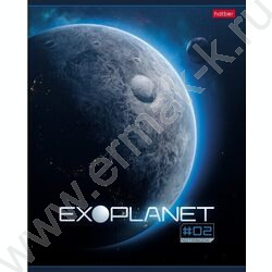 Тетрадь  80л клетка "Exoplanet" /глянц. ламин. /5видов | Фото 2