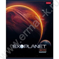 Тетрадь  80л клетка "Exoplanet" /глянц. ламин. /5видов | Фото 5