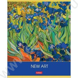 Тетрадь  80л клетка "New art" /глянц ламин./тиснение/ 5видов | Фото 2