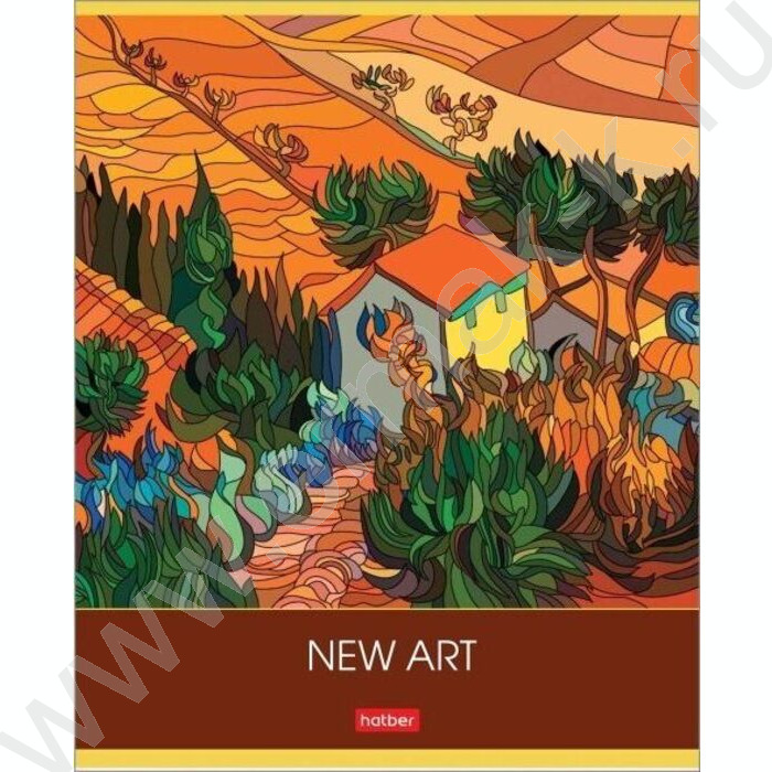 Тетрадь  80л клетка "New art" /глянц ламин./тиснение/ 5видов | Фото 5